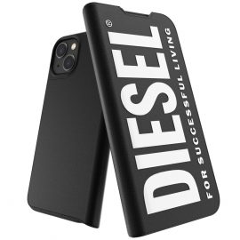 DIESEL Booklet Case iPhone 13 Black/White〔ディーゼル〕
