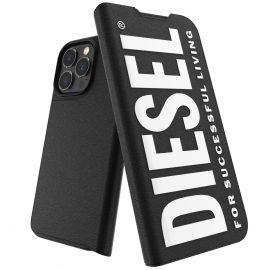 DIESEL Booklet Case iPhone 13 Pro Black/White〔ディーゼル〕
