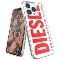 【取扱終了製品】DIESEL Graphic iPhone 13 Pro White/Red〔ディーゼル〕