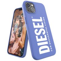 【取扱終了製品】DIESEL Silicone Case iPhone 13 Blue/White〔ディーゼル〕