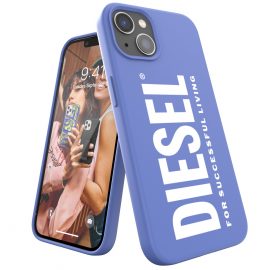 DIESEL Silicone Case iPhone 13 Blue/White〔ディーゼル〕