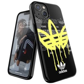 【取扱終了製品】adidas Originals Summer Graffiti iPhone 13 Black/Yellow〔アディダス〕