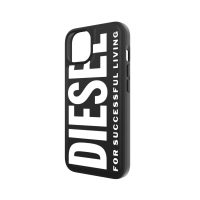 【取扱終了製品】[au+1 Collection Select] DIESEL Graphic Leather Case for iPhone 13／Black〔ディーゼル〕