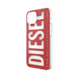 【取扱終了製品】[au+1 Collection Select] DIESEL Graphic Clear Case for iPhone 13／Red〔ディーゼル〕