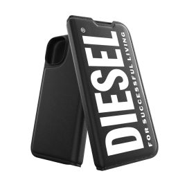 DIESEL Booklet iPhone 14 Black/White〔ディーゼル〕