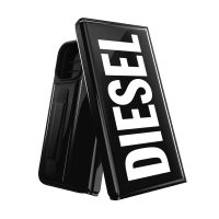 DIESEL Wallet Case iPhone 14 Pro Max Black/White〔ディーゼル〕