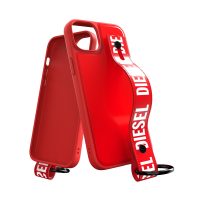 DIESEL Handstrap Case iPhone 14 Plus Red/White〔ディーゼル〕
