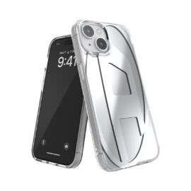 DIESEL Oval D Clear iPhone 15 Silver Metallic