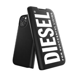 DIESEL Booklet iPhone 15 Black